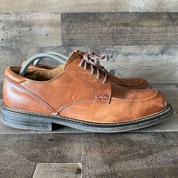 Florsheim mens dress shoe brown lace up size 10.5 D - Picture 1 of 8